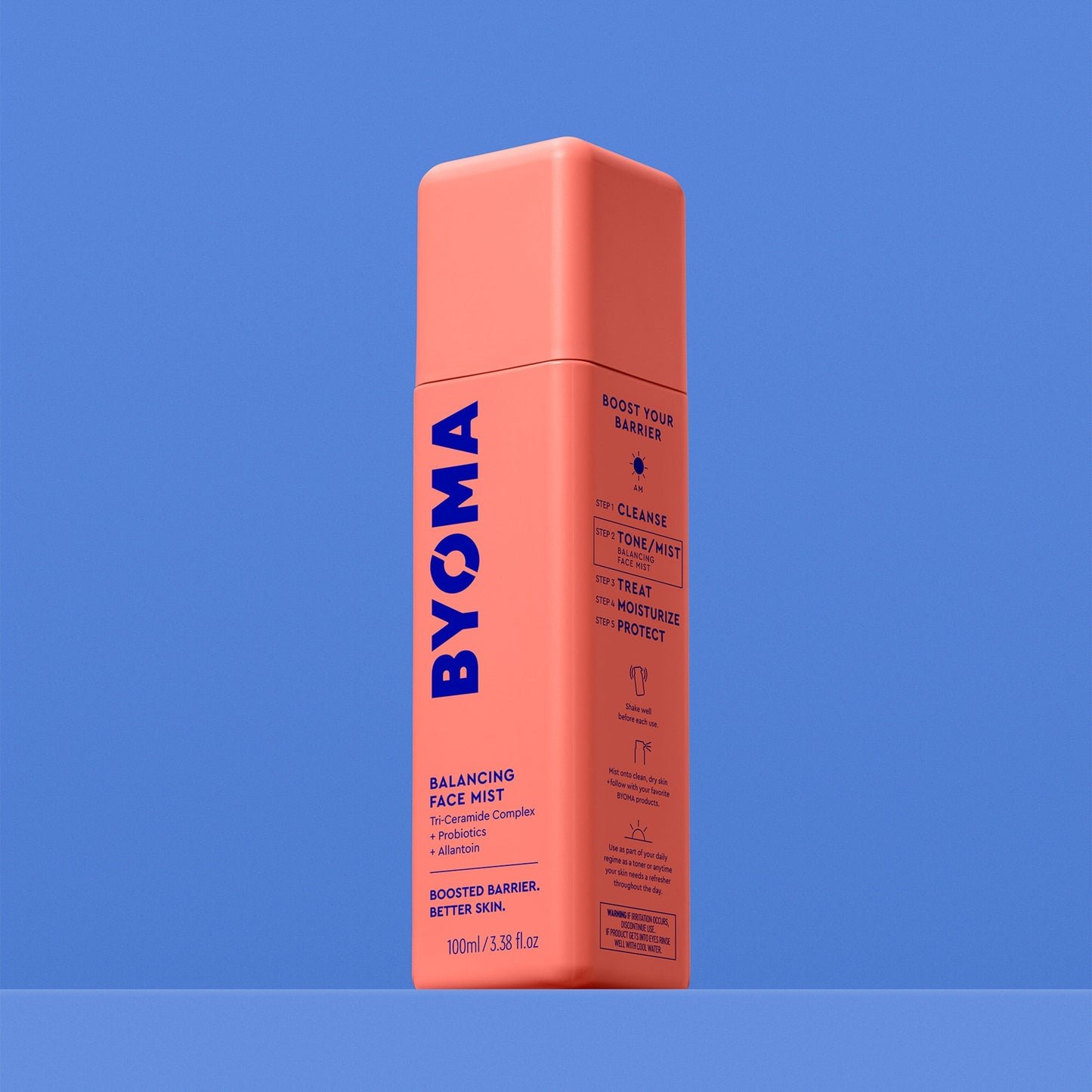 A BYOMA Balancing Face Mist bottle. 