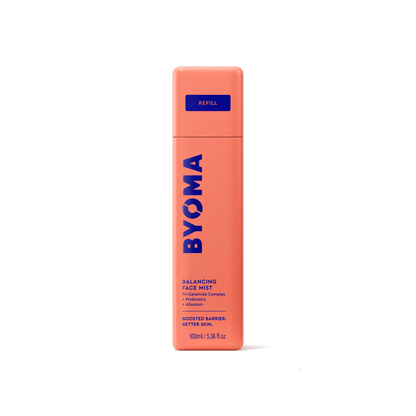 Refillable Byoma Balancing Face Mist bottle. 