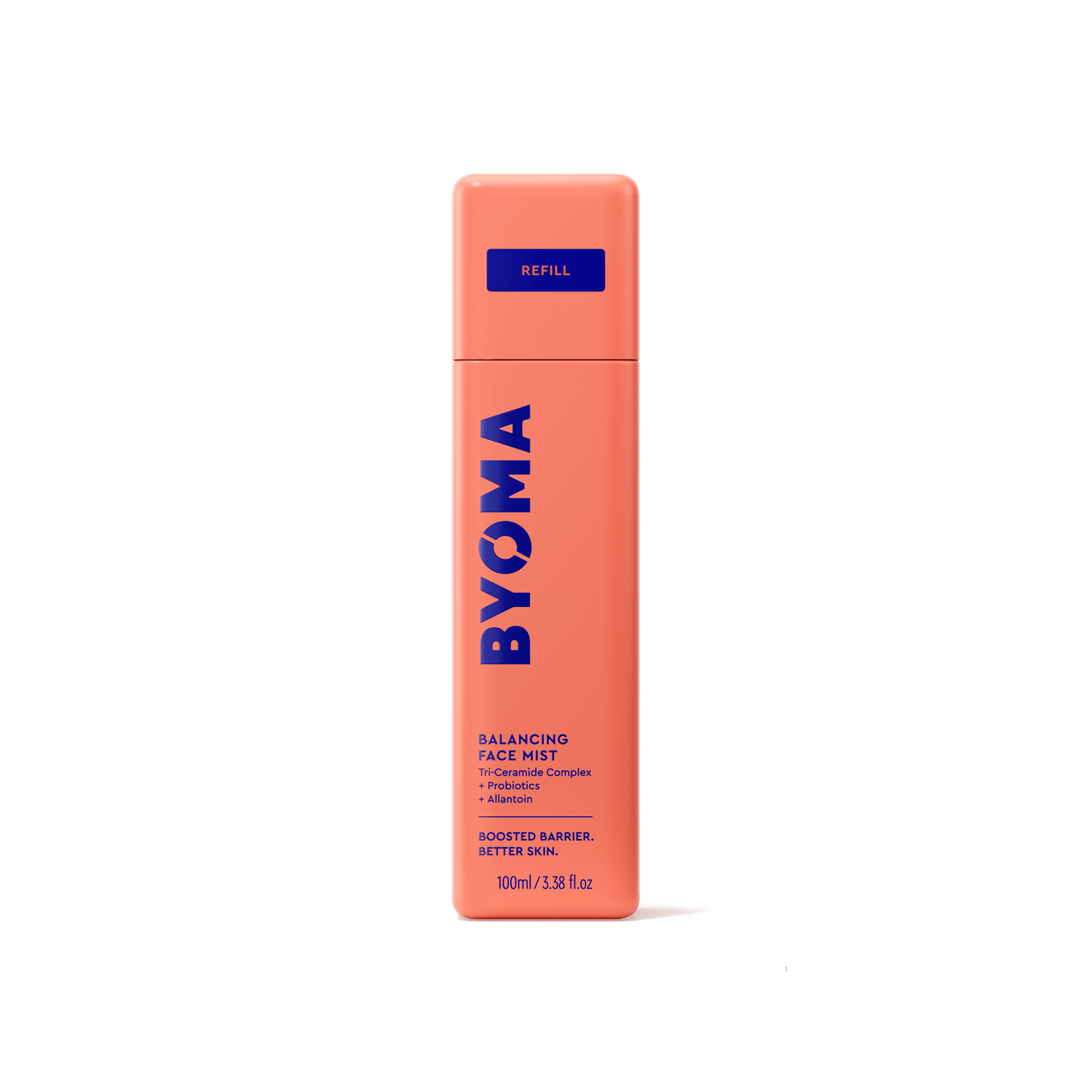 Refillable Byoma Balancing Face Mist bottle.