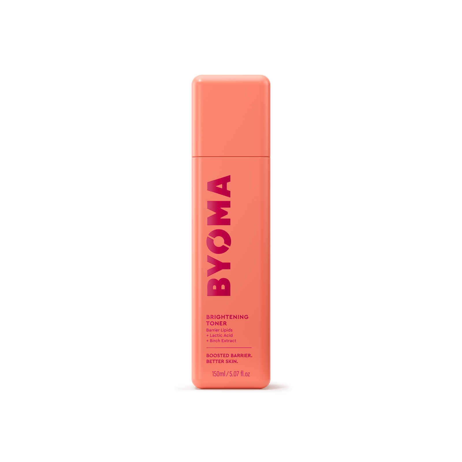 BYOMA Brightening Toner in an orange bottle. 