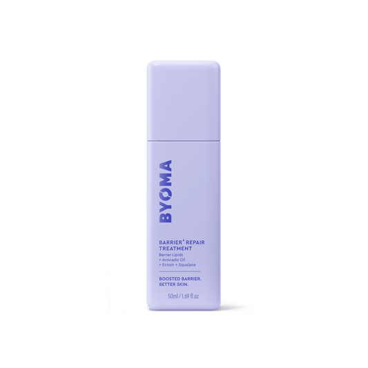 A bottle of BYOMA Barrier Repair Treatment.