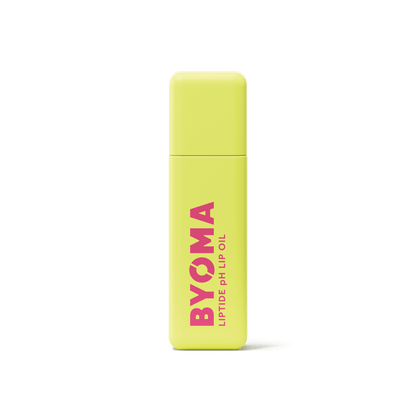A BYOMA Liptide pH Lip Oil bottle.