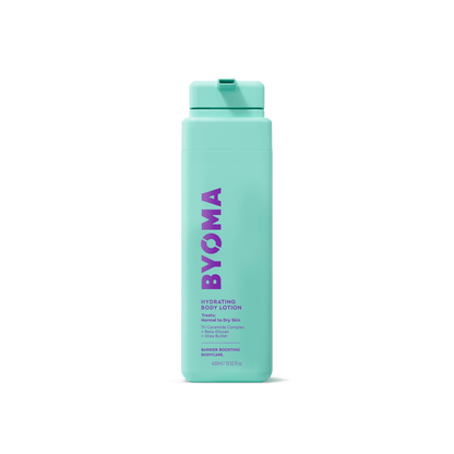 BYOMA HYDRATING BODY LOTION against a white background.